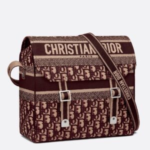 Dior Bordeaux Oblique Diorcamp Messenger Bag