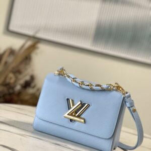 Louis Vuitton Twist Medium Braided Chain Bag – Blue