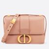 Dior 30 Montaigne Shoulder Bag In Pale Pink Calfskin