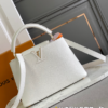 Louis Vuitton Capucines BB Galet Small Bag – White