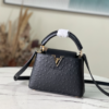 Louis Vuitton Mini Capucines Ostrich Leather Handbag – Black
