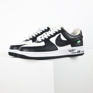 Original Box Version with Accessories Louis Vuitton Air Force 1 Low LV Air Force Low-Top Casual Shoes, Sneakers, Skate Shoes Men's Shoes, Women's Shoes Black and White