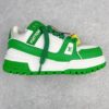 Louis Vuitton TTrainer Maxi Low-Top Sneakers White and Green Colourway Casual Footwear Trainers Sports Shoes Men's and Women's Footwear 1AB8SD