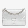 Fendi Kan U Bag In Mirror-effect Silver Leather
