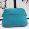 Hermes Medium Bolide Travel Case In Blue Horizon Cotton