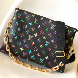 Louis Vuitton Caramel Coussin Medium Handbag – Black