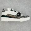 Louis Vuitton LV Trainer Low-top casual trainers Sneakers Men's and women's footwear Checkerboard pattern Black and white