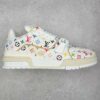 Louis Vuitton Takashi Murakami LV Trainer Low-Top Casual Shoes Sneakers Men's Women's Murakami White 1AHEKG