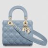 Dior Small Lady Dior My ABCDior Bag in Sky Blue Lambskin