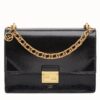 Fendi Kan U Bag In Black Glossy Lambskin
