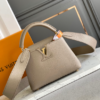 Louis Vuitton Capucines BB Galet Mini Bag – Gray