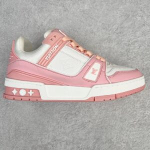 Louis Vuitton Trainer Rose Pink Low-Top Casual Shoes, Trainers, Sports Shoes for Men and Women 1AA6Y8