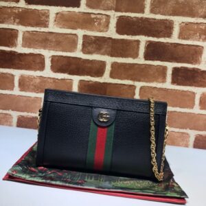 Replica Gucci Small shoulder bag Black/White