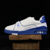 Louis Vuitton Trainer White and Blue Low-Top Casual Shoes, Trainers, Sports Shoes for Men and Women 1A8SJN