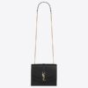 Saint Laurent Medium Sulpice Bag In Black Calfskin