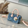 Louis Vuitton Denim Pillow HandBag – Blue