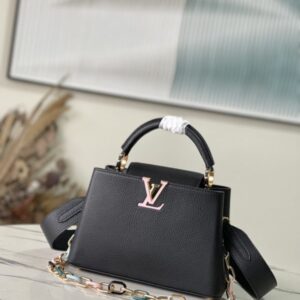 Louis Vuitton Capucines Small Handbag – Black