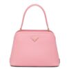 Prada Matinee Mini Bag In Pink Saffiano Leather