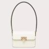 Valentino Rockstud23 Small Shoulder Bag in White Calfskin