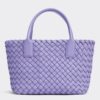 Bottega Veneta Mini Cabat Bag In Wisteria Intrecciato Lambskin