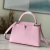 Louis Vuitton Medium Capucines Ostrich Leather Handbag – Pink