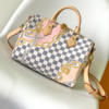 Louis Vuitton Speedy BANDOULIÈRE 25 Handbag – White/Pink