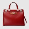 Replica Gucci Zumi Smooth Leather Medium Top Handle Bag 564714