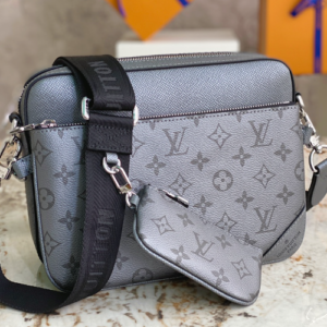 Louis Vuitton Trio Messenger Flower Bag – Silver
