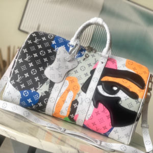 Louis Vuitton Keepall Bandouliere 45 Travel Bag – White