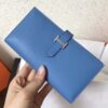 Hermes Blue Jean Epsom Bearn Gusset Wallet