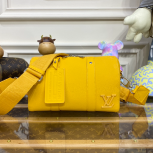 Louis Vuitton Men’s Keepal City Handbag – Yellow
