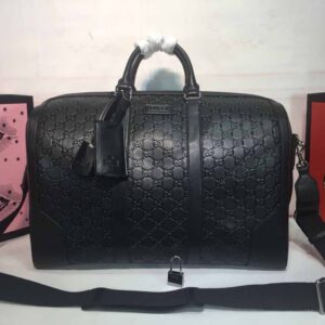 Replica Gucci AAA-Double G embossed duffle bag 625768 BLACK/RED