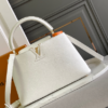 Louis Vuitton Capucines BB Galet Medium Bag – White