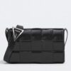 Bottega Veneta Cassett Bag In Black Wrinkled Calfskin