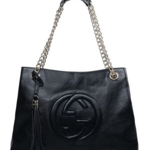 Replica Gucci Soho Leather Tote 308982 Black