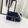 Replica Gucci GG Marmont Matelasse Mini Bag 446744 Blue