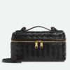 Bottega Veneta Bang Bang Vanity Case in Black Intrecciato Leather