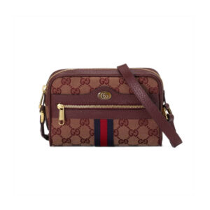 Replica Gucci Ophidia Mini Bag With Web 517350 Burgundy
