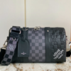 Louis Vuitton CITY KEEPALL Handbag – Black