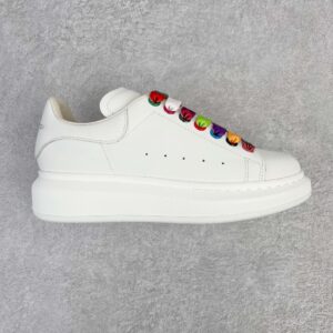Alexander McQueen White Low-Top Trainers Casual Shoes Chunky-Soled Shoes Height-Enhancing Shoes Men's Shoes Women's Shoes 553680WHX9P9035