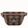 Fendi Belt Bag In Fabric With Pequin Striped Motif