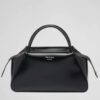Prada Supernova Medium Handbag In Black Brushed Leather