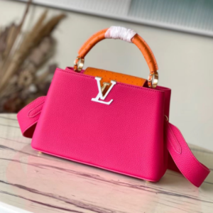 Louis Vuitton Capucines Taurillon Leather Medium Handbag – Pink