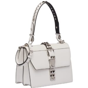 Prada Elektra Shoulder Bag In White Calfskin