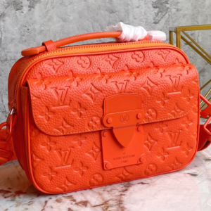 Louis Vuitton Men’s S Lock Messenger Bag – Orange