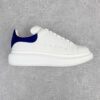 Alexander McQueen White Blue Tail Suede Low-Top Trainers Casual Shoes Chunky-Soled Shoes Height-Enhancing Shoes Men's Shoes Women's Shoes 553680WHGP79086