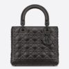 Dior Medium Lady Dior Bag In Black Diamond Calfskin