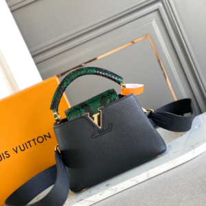 Louis Vuitton Capucines Mini Bag – Black