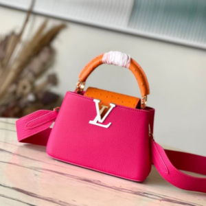 Louis Vuitton Capucines Taurillon Leather Mini Handbag – Pink